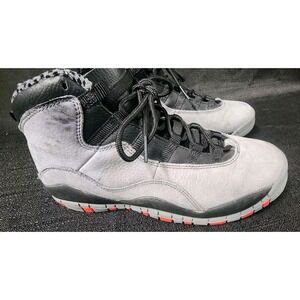Size 6.5Y Air Jordan‎ 10 Retro Cool Grey Infrared Black Basketball Nike EUC